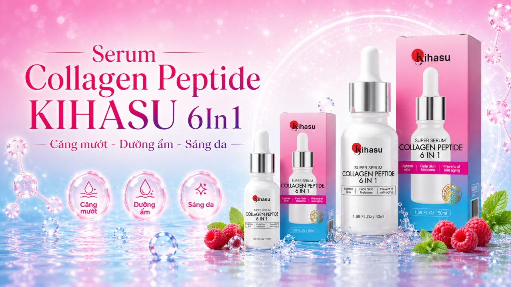 Serum Collagen Peptide KIHASU 6In1 dưỡng ẩm cho da