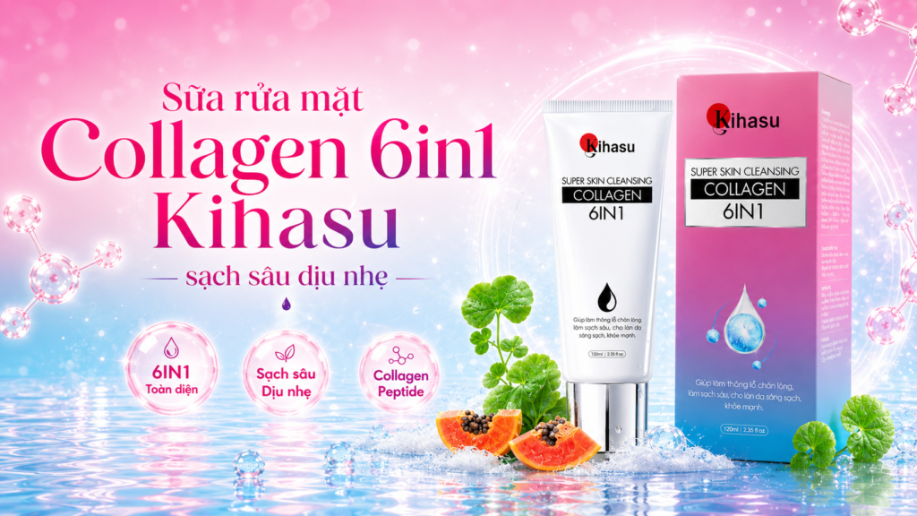 Sữa rửa mặt Collagen KIHASU