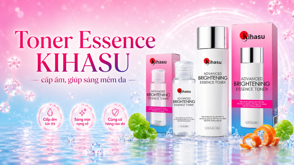 Toner Essence KIHASU cấp ẩm và làm mềm da