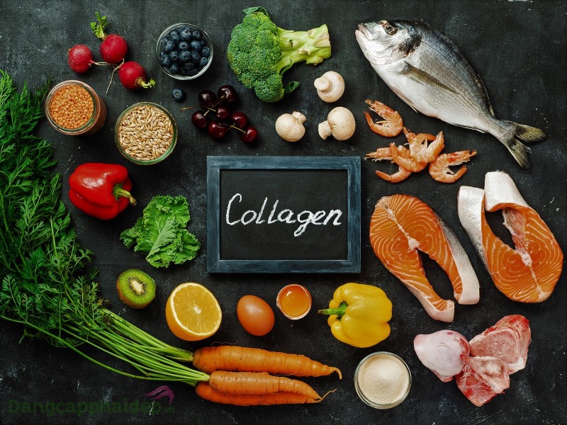 Các chất dinh dưỡng giúp tăng sản xuất khi uống collagen