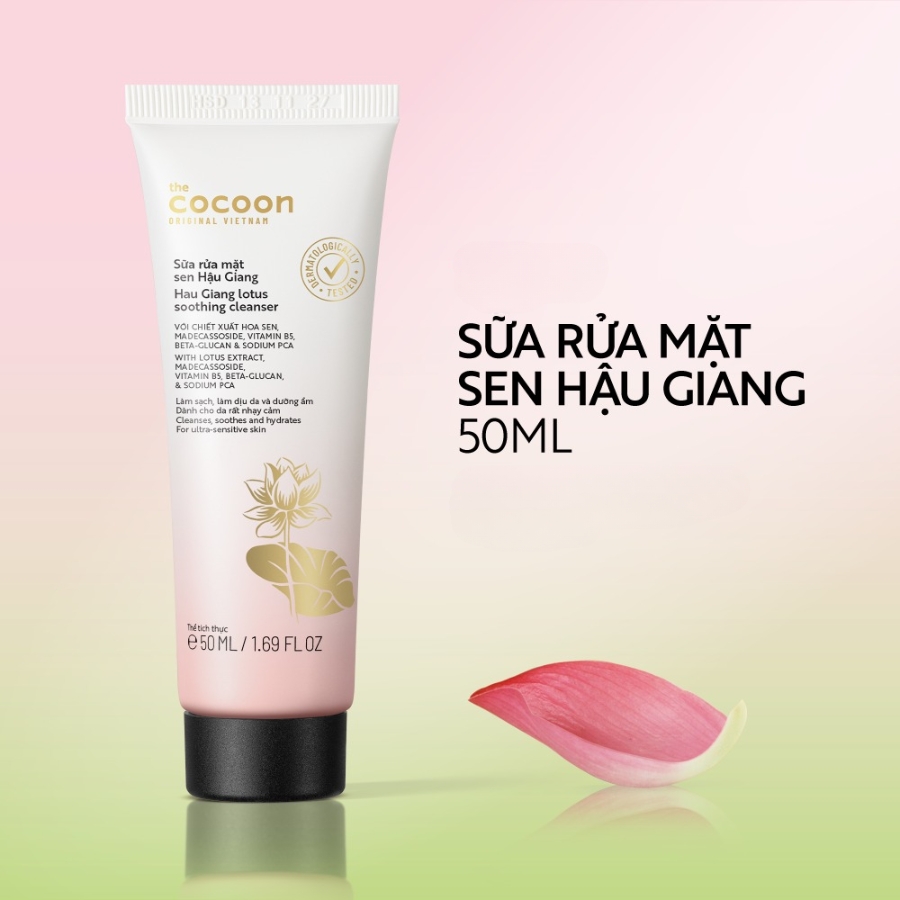 Sữa rửa mặt Sen Hậu Giang Cocoon Sữa rửa mặt Sen Hậu Giang Cocoon