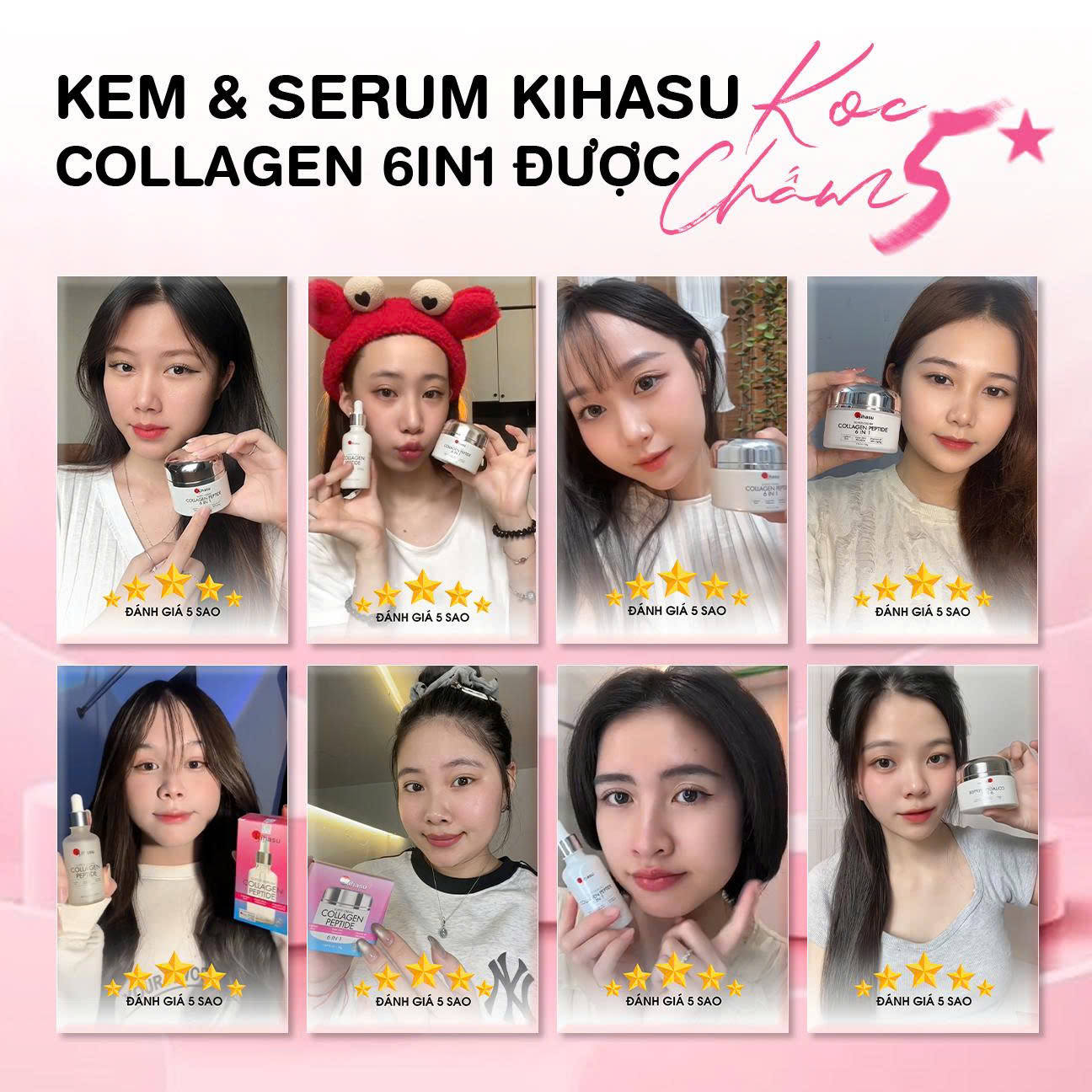 KOC review đánh giá 5 sao serum collagen peptide kihasu nhật bản