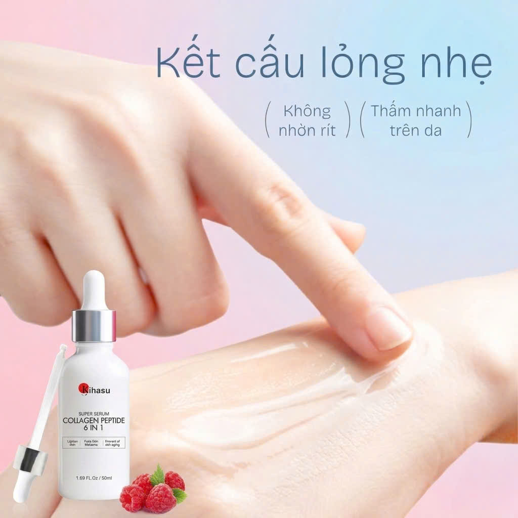 Chất serum lỏng nhẹ, thấm ngay sau 30 giây