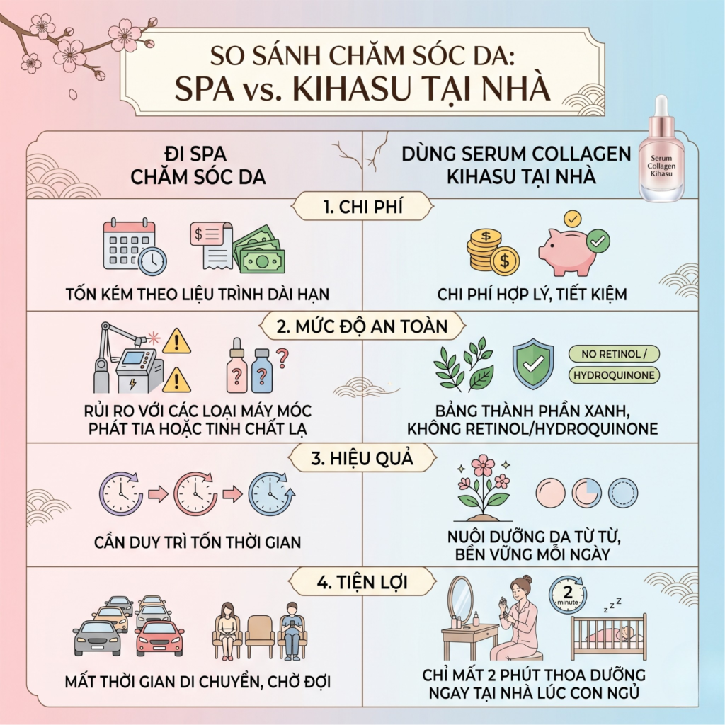Dưỡng Da Tại Nhà Vs. Chăm Sóc Tại Spa: Đâu Là Lựa Chọn Tối Ưu Cho Mẹ Bỉm?