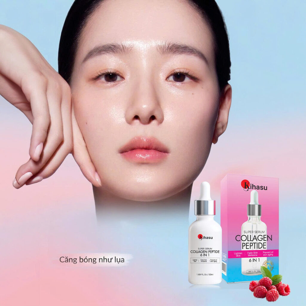Serum Collagen Peptide KIHASU 6in1 giup da cang bong tre hoa chuan Nhat