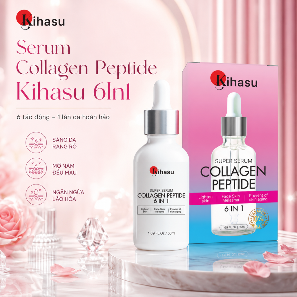Công dụng của Serum Collagen Peptide KIHASU 6IN1