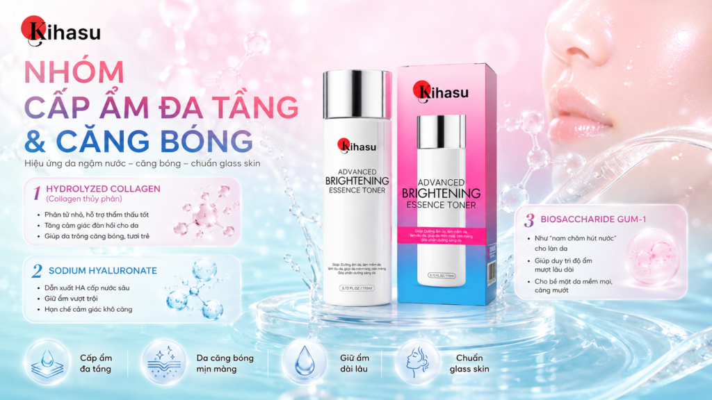 Toner cấp ẩm đa tầng Kihasu Toner cấp ẩm đa tầng Kihasu