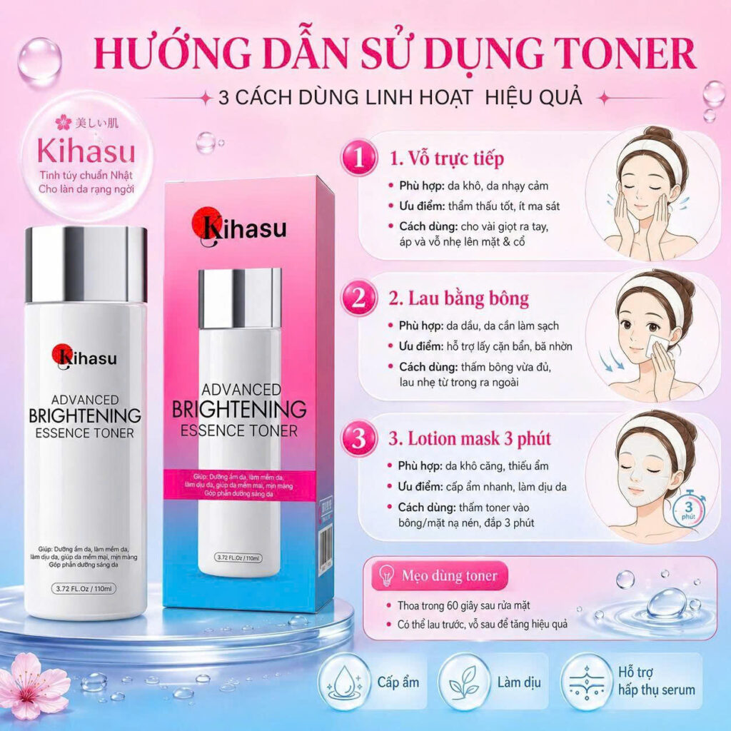 Cách dùng toner cho dân văn phòng Cách dùng toner cho dân văn phòng