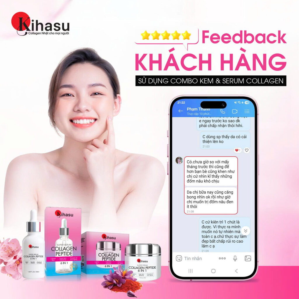 Review Thực Tế Khách Hàng Serum & Kem Dưỡng Collagen KIHASU