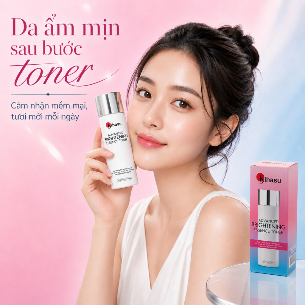Essence Toner KIHASU cho làn da ngồi điều hòa