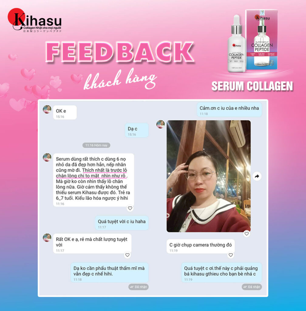 Review Thực Tế Khách Hàng Serum & Kem Dưỡng Collagen KIHASU
