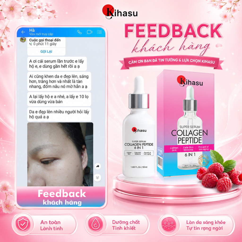 Mua Serum Collagen Peptide KIHASU chính hãng