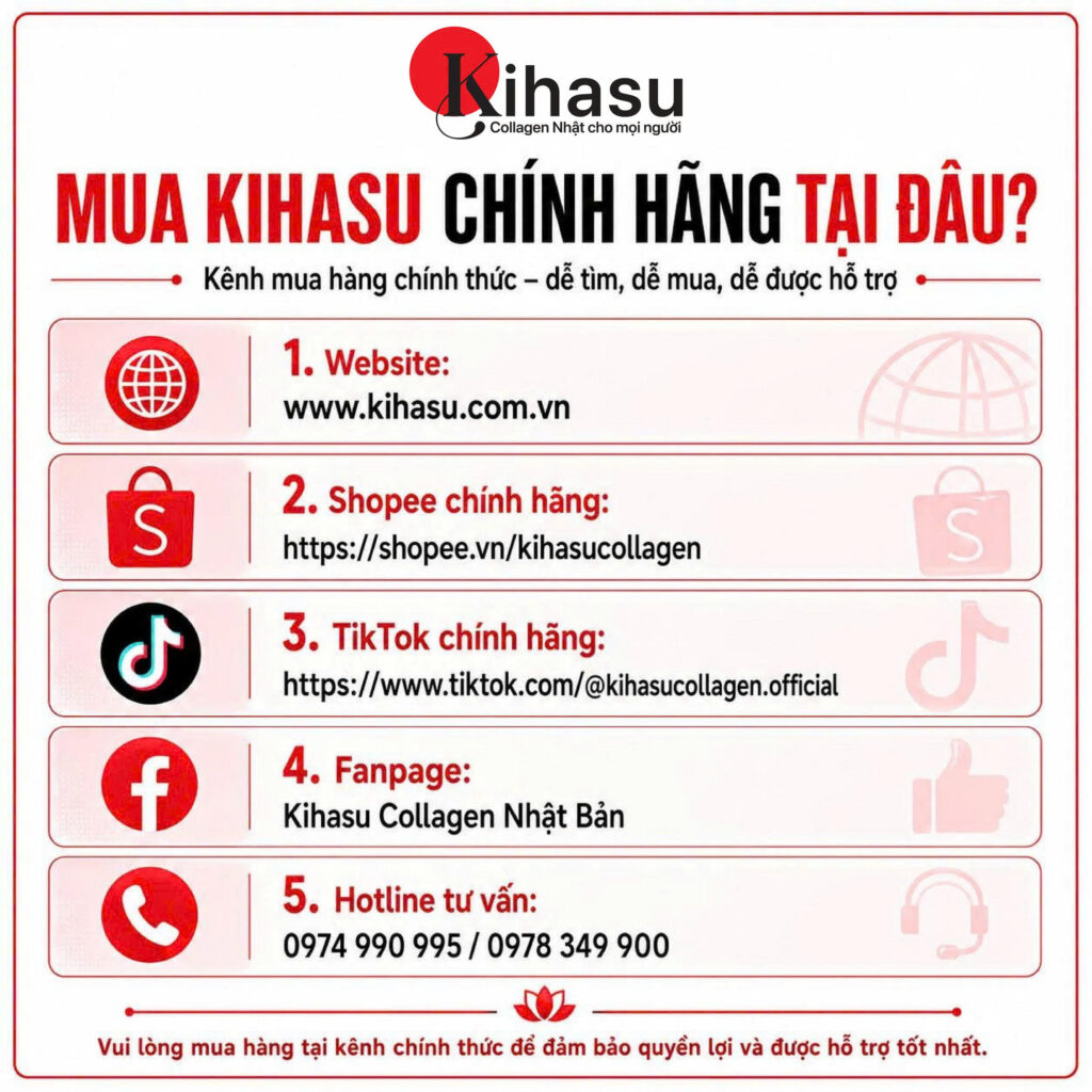 KIHASU THÔNG BÁO CẬP NHẬT KÊNH MUA HÀNG CHÍNH HÃNG