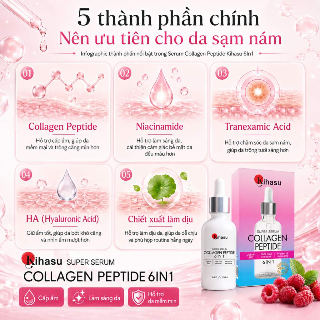 thành phần serum collagen cho tuổi 30 thành phần serum collagen cho tuổi 30