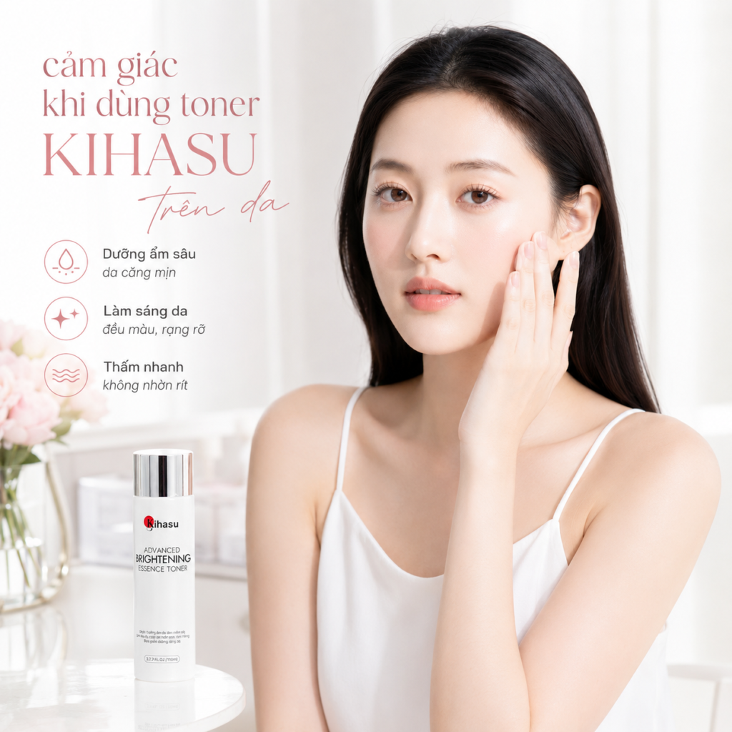cảm giác khi dùng toner KIHASU trên da cảm giác khi dùng toner KIHASU trên da