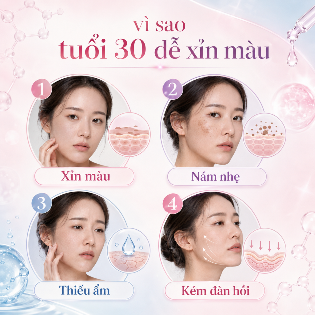 Da sạm nám cần gì khi chọn serum collagen?