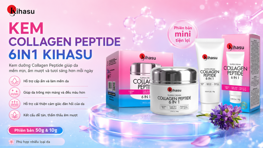 Kem collagen – Khóa ẩm và nuôi dưỡng làn da mỗi ngày