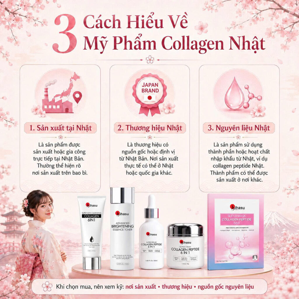 Mỹ phẩm collagen Nhật là gì?