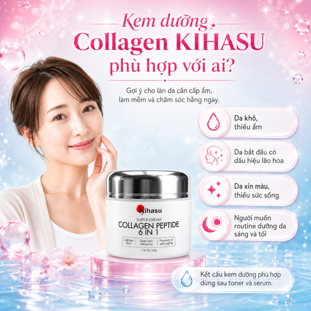 Kem dưỡng Collagen KIHASU phù hợp với ai?