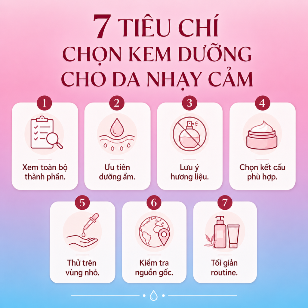 Bảy tiêu chí chọn kem dưỡng collagen cho da nhạy cảm Bảy tiêu chí chọn kem dưỡng collagen cho da nhạy cảm
