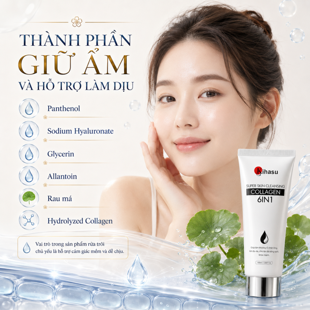 Nhóm thành phần giữ ẩm và làm mềm