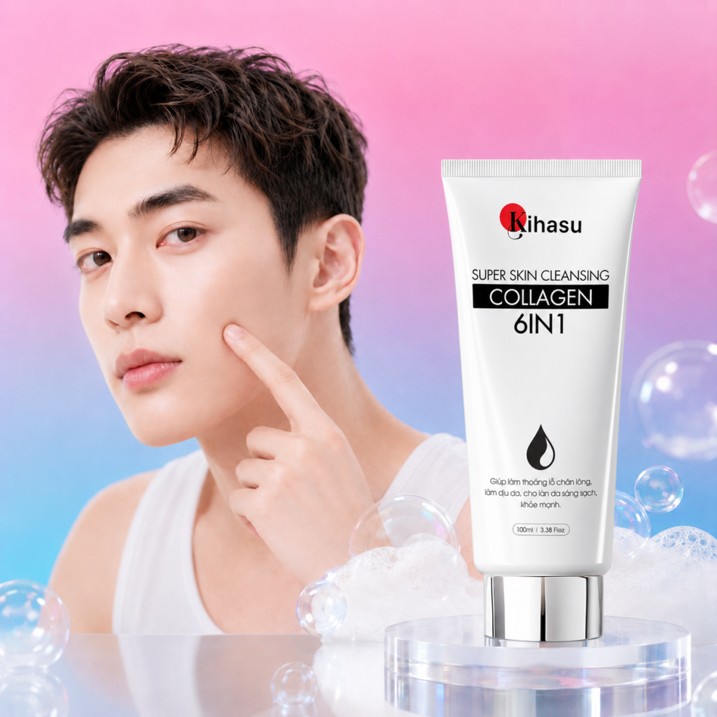 Sữa Rửa Mặt Collagen KIHASU 100ml.