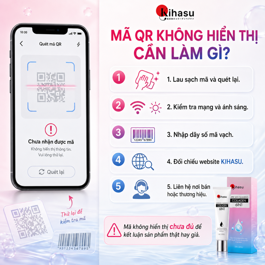 Mã QR không hiển thị cần làm gì 