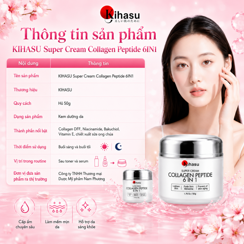 Kem dưỡng da collagen Nhật Bản KIHASU có gì nổi bật