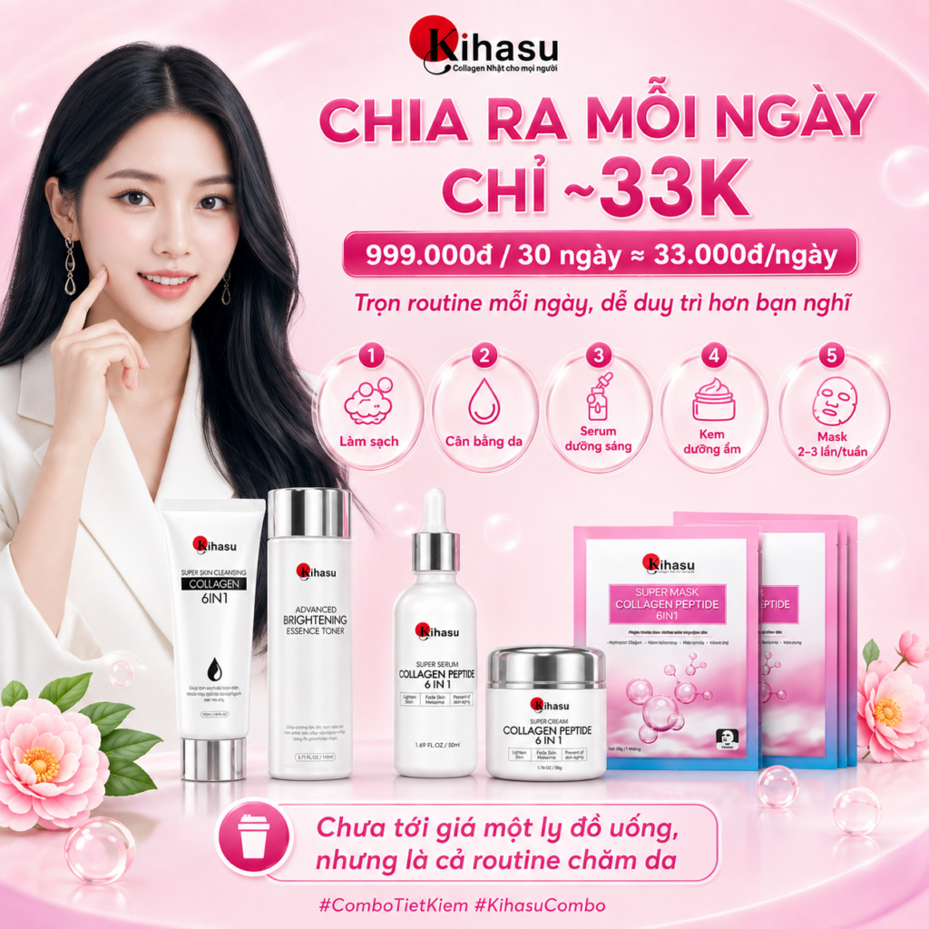 Chi phí sử dụng Combo KIHASU khoảng 33000 đồng mỗi ngày Chi phí sử dụng Combo KIHASU khoảng 33000 đồng mỗi ngày