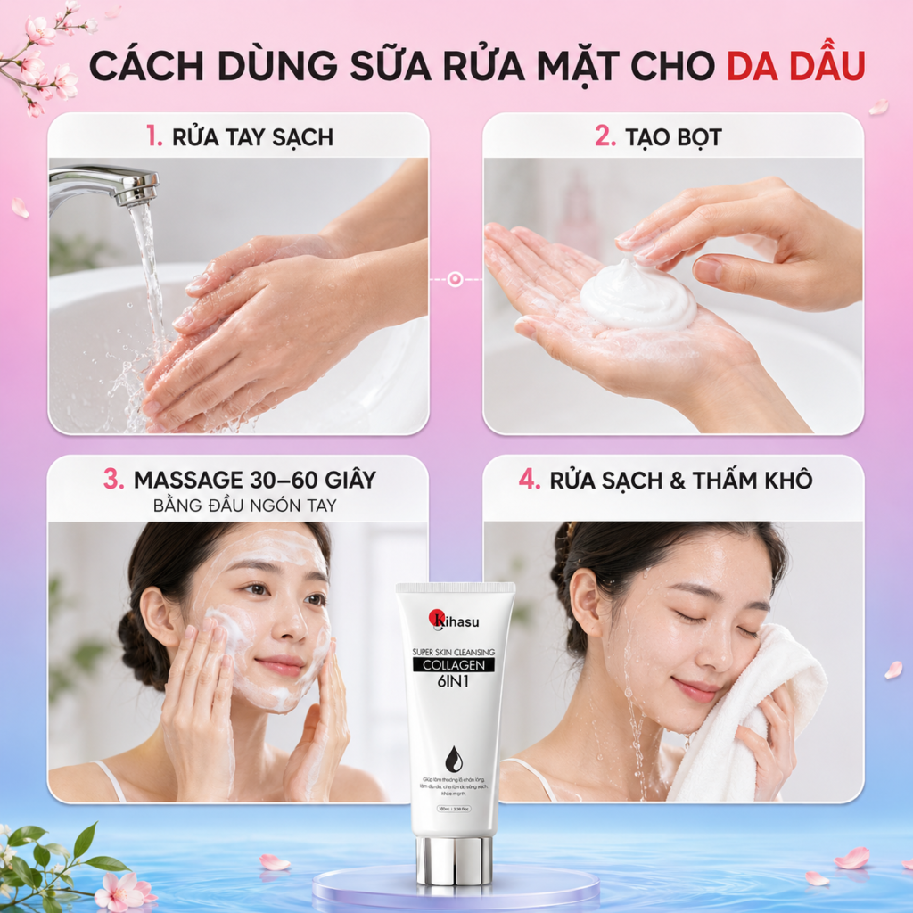 Câu hỏi về sữa rửa mặt KIHASU thường gặp