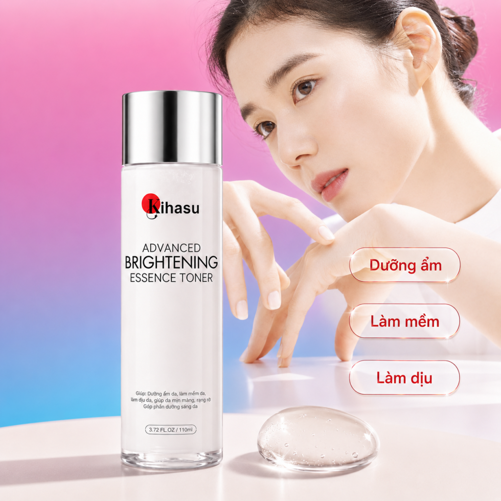 Toner KIHASU trong routine cho da khô
